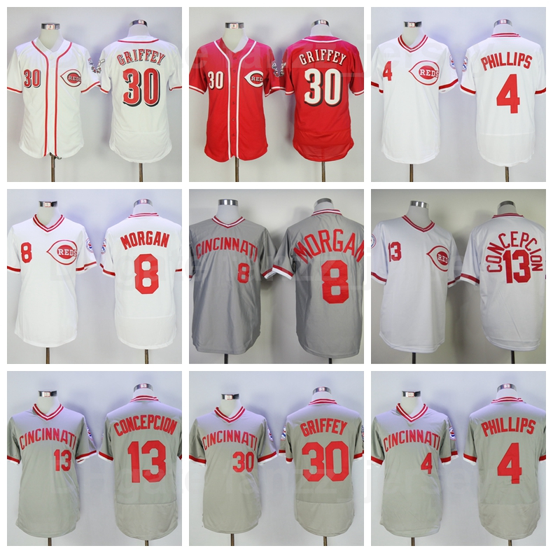 1976 Retro Baseball 13 Dave Concepcion Jersey Vintage 30 Ken Griffey 4 Brandon Phillips 8 Joe Morgan Retire Pullover Team Red White Grey All Stitched High Quality, 1976 vintage
1976 Retro Baseball 13 Dave Concepcion Jersey Vintage 30 Ken Griffey 4 Brandon Phillips 8 Joe Morgan Retire Pullover Team Red White Grey All Stitched High Quality, 1976 vintage