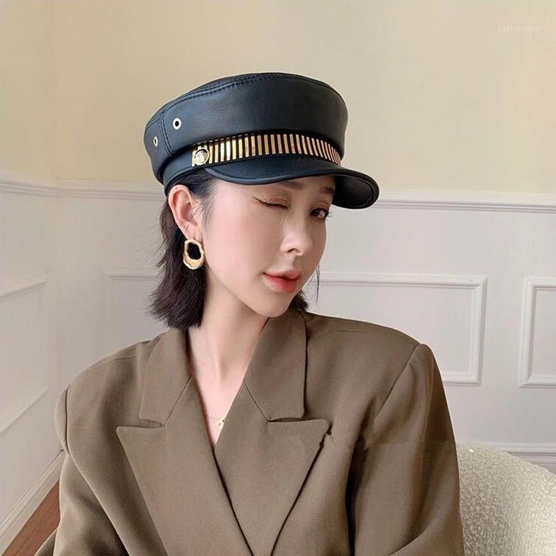 Berets 2021 Spring Autumn Winter Women's Elegant Hat Army Military Hats Genuine Leather Cap Women Vintage Flat Caps Sheepskin Leath, Black
Berets 2021 Spring Autumn Winter Women's Elegant Hat Army Military Hats Genuine Leather Cap Women Vintage Flat Caps Sheepskin Leath, Black