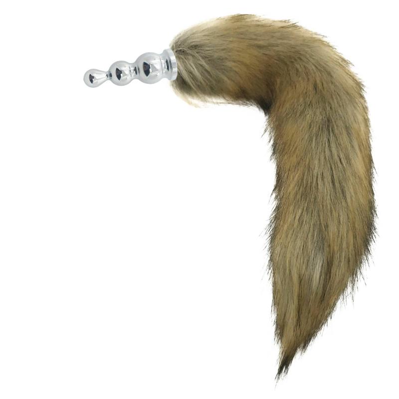 Sex Toys For Couples Tail Intimate Accessories Couple Exotic Anal Plug With Big Real Crystal Tails Metal BuPlug Erotic