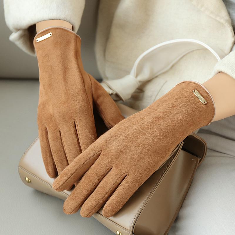 Five Fingers Gloves Autumn And Winter Women Suede Keep Warm Thin Fleece Not Bloated Leaking Clamshell Cycling Fashion Elegant, Blue;gray
Five Fingers Gloves Autumn And Winter Women Suede Keep Warm Thin Fleece Not Bloated Leaking Clamshell Cycling Fashion Elegant, Blue;gray