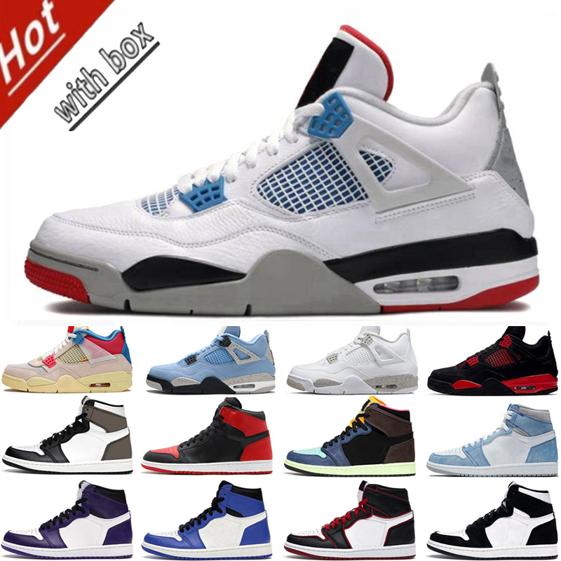 University Blue 1s Jumpman 1 Mens Basketball Shoes Black Cat 4 4s Hype Royal Pine Green Obsidian UNC Sail What The White Cement Bred Sports Women Sneakers, 23
University Blue 1s Jumpman 1 Mens Basketball Shoes Black Cat 4 4s Hype Royal Pine Green Obsidian UNC Sail What The White Cement Bred Sports Women Sneakers, 23