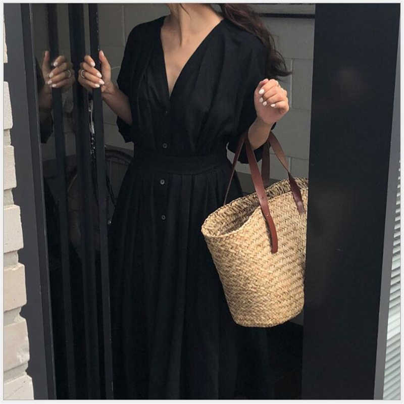 Women Dresses Spring Summer Cotton Linen Ladies Pleated Long White Dresses V Neck Lace Up Bow vestidos de verano R135 T200416