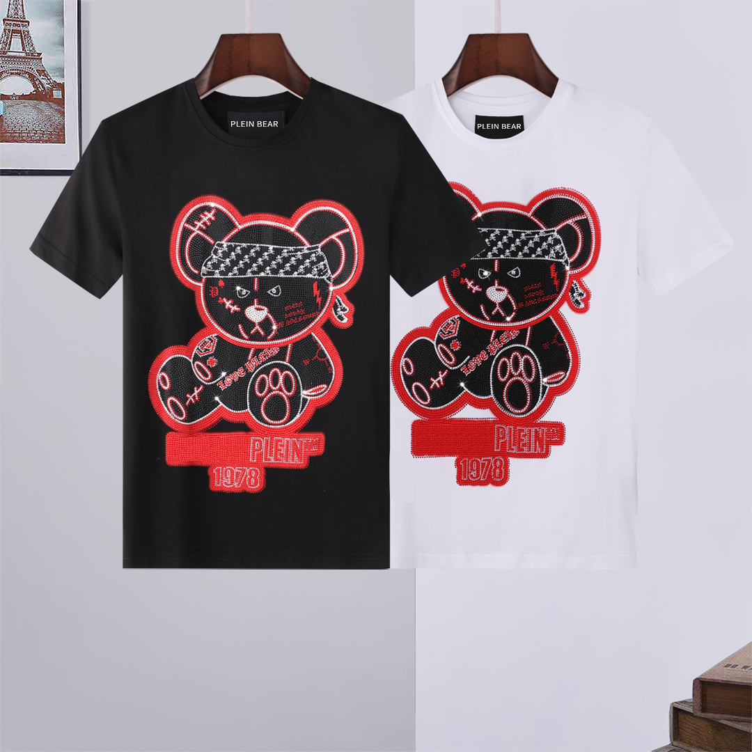 PLEIN BEAR T SHIRT Mens Designer Tshirts Rhinestone Skull Men T-shirts Classical High Quality Hip Hop Streetwear Tshirt Casual Top Tees PB 16098, Black
PLEIN BEAR T SHIRT Mens Designer Tshirts Rhinestone Skull Men T-shirts Classical High Quality Hip Hop Streetwear Tshirt Casual Top Tees PB 16098, Black