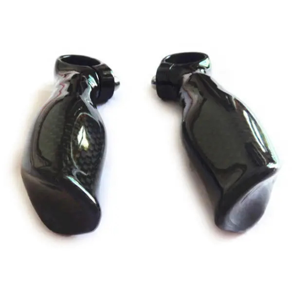Cycling Bicycle Bike MTB Mountain Carbon Fiber Handlebar Bar End Grip