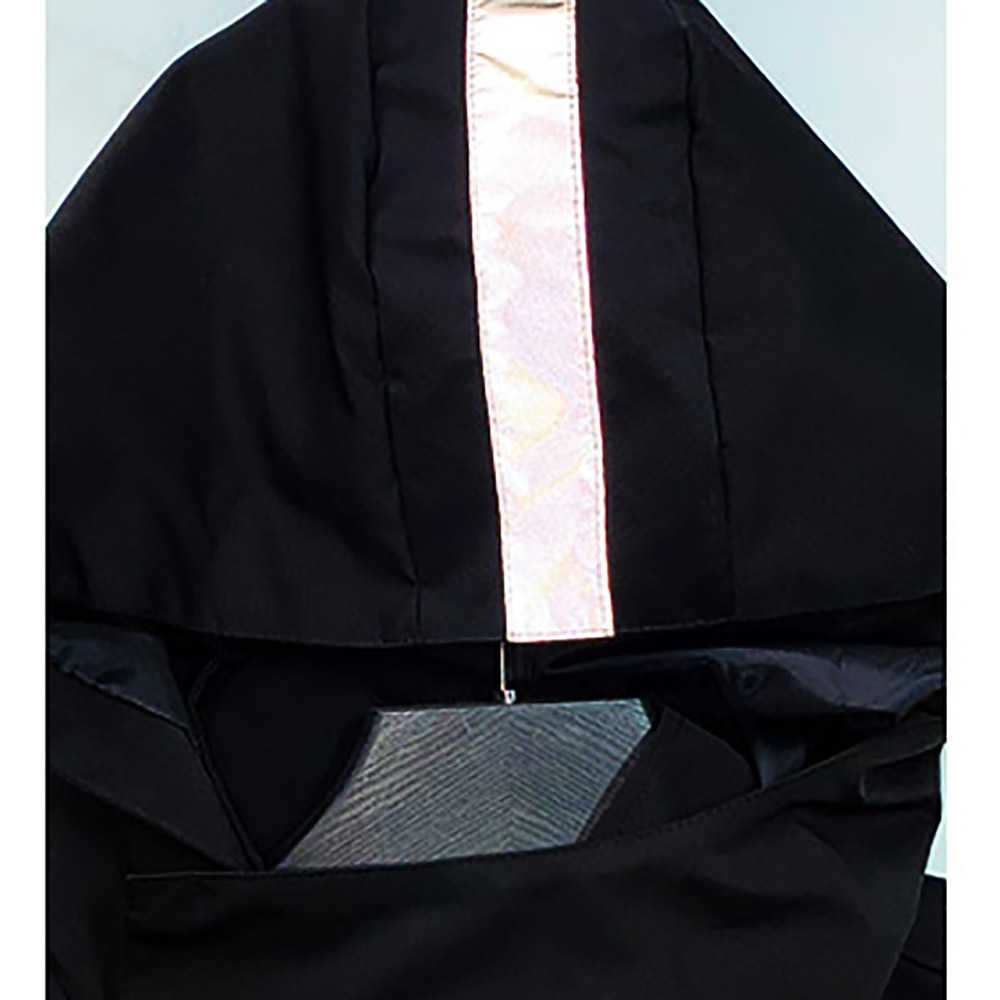 Techwear Streetwear Black Jacket For Men Fashion Waterproof Windbreaker 210820