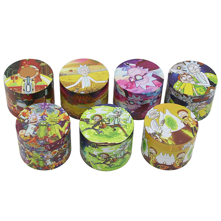 Tobacco Grinder Cartoon Printing Smoking Accessories 4 Parts Zinc Dry Herb Cigarette Leaf Grinding Tool Kirsite Grinders
Tobacco Grinder Cartoon Printing Smoking Accessories 4 Parts Zinc Dry Herb Cigarette Leaf Grinding Tool Kirsite Grinders