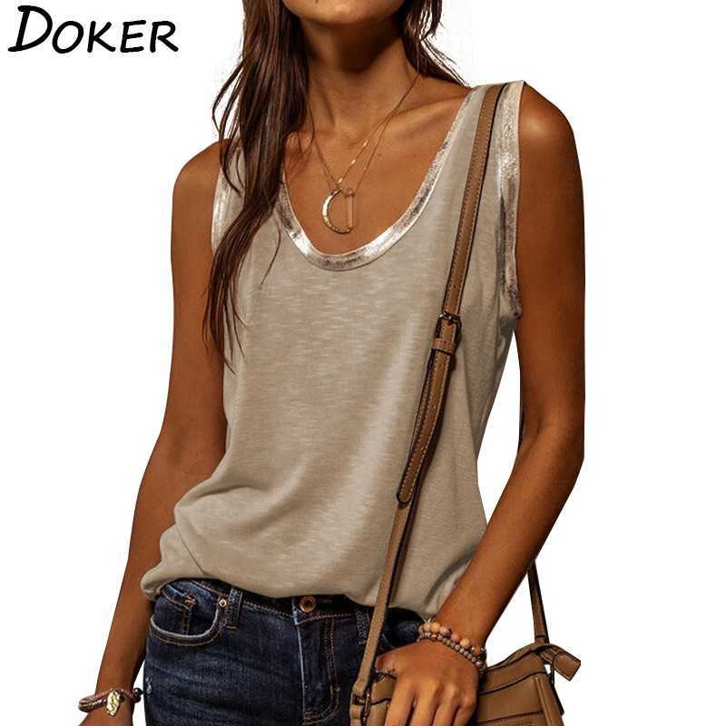 Summer Vintage T Shirt Women Fashion Casual Streetwear V Neck Plus Size Loose Tee Female Sleeveless Tshirt Tops 210604, Gray blue
Summer Vintage T Shirt Women Fashion Casual Streetwear V Neck Plus Size Loose Tee Female Sleeveless Tshirt Tops 210604, Gray blue