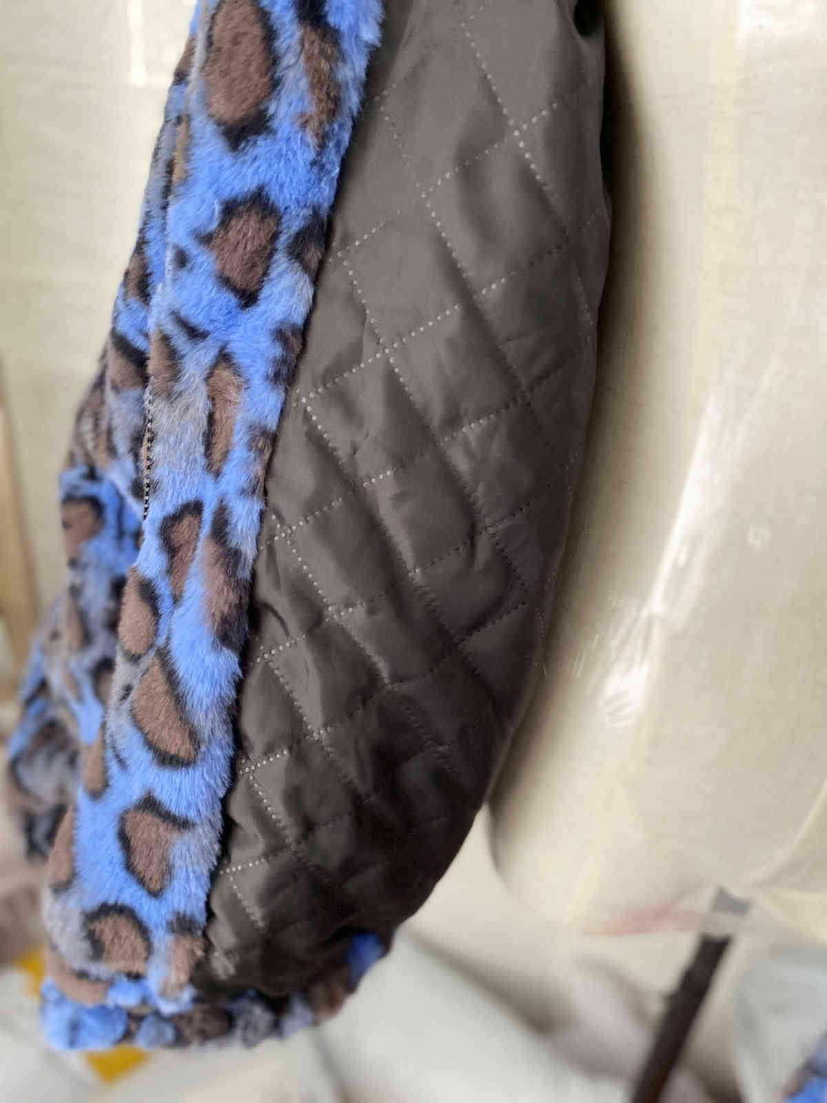 Winter Korean version loose warm lamb hair plus size short coat female leopard fur plush coat 211123