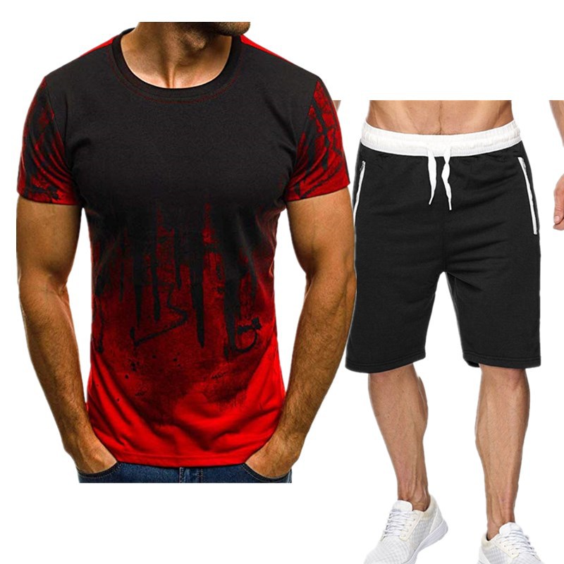 Fitness Sets Men 2PCS 4XL Summer Tracksuits Mens O-neck Tshirts With Knee Length Short Sport Suits Man Fashion, Gray
Fitness Sets Men 2PCS 4XL Summer Tracksuits Mens O-neck Tshirts With Knee Length Short Sport Suits Man Fashion, Gray