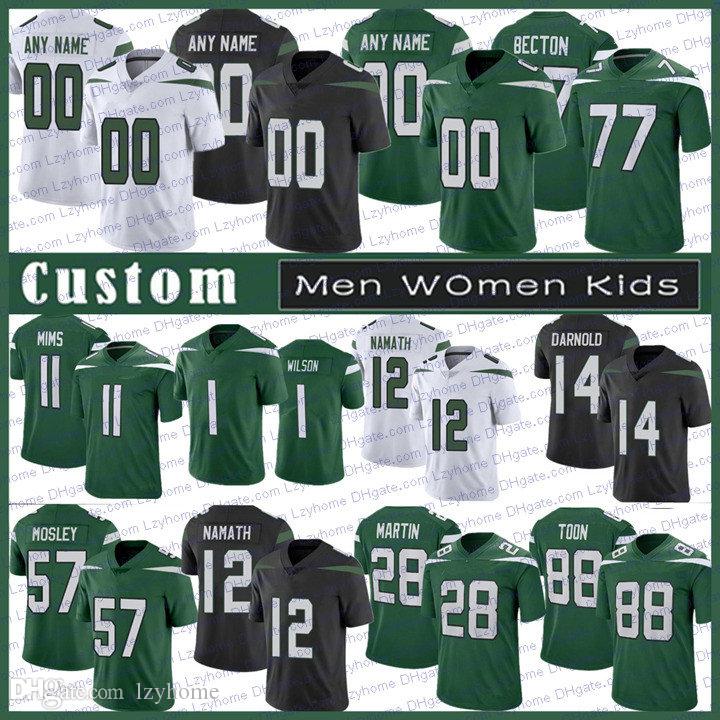 1 Zach Wilson Men Women Kids Custom Football Jerseys 77 Mekhi Becton 11 Denzel Mims 12 Joe Namath 28 Curtis Martin 57 C.J. Mosley 95 Quinnen Williams 21 Frank Gore Chrebet, My store(lzyhome)
1 Zach Wilson Men Women Kids Custom Football Jerseys 77 Mekhi Becton 11 Denzel Mims 12 Joe Namath 28 Curtis Martin 57 C.J. Mosley 95 Quinnen Williams 21 Frank Gore Chrebet, My store(lzyhome)