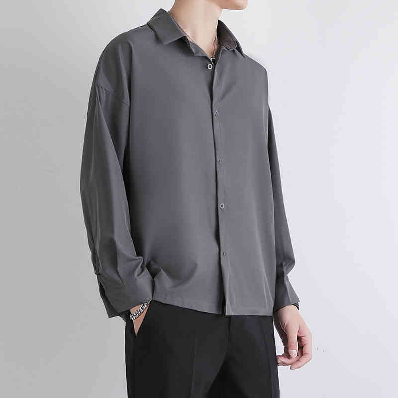 men's casual shirts spring dress slim fashion gray black white men business society mens long-sleeved s-3xl hege, White;black
men's casual shirts spring dress slim fashion gray black white men business society mens long-sleeved s-3xl hege, White;black