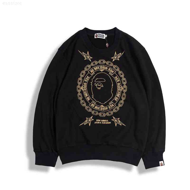 jerseys hoodies autumn brand golden ape man head text embroidery round neck pullover long sleeve sweater, Black
jerseys hoodies autumn brand golden ape man head text embroidery round neck pullover long sleeve sweater, Black