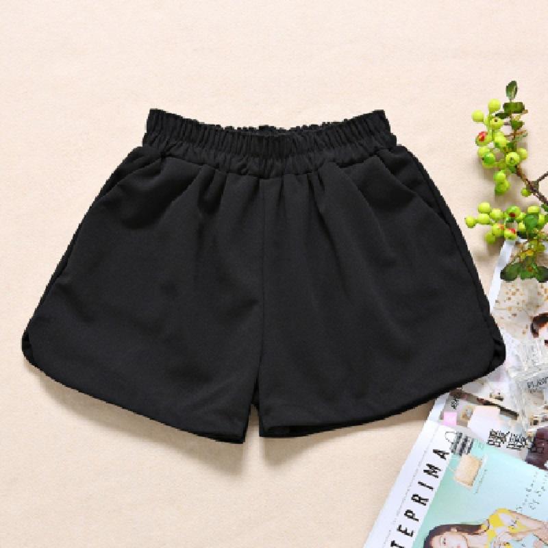 High Waist Wide Leg Woman Shorts Korean Style Black Short Pantalon Corto Mujer Vetement Femme Summer Casual Pantalones Cortos Women's