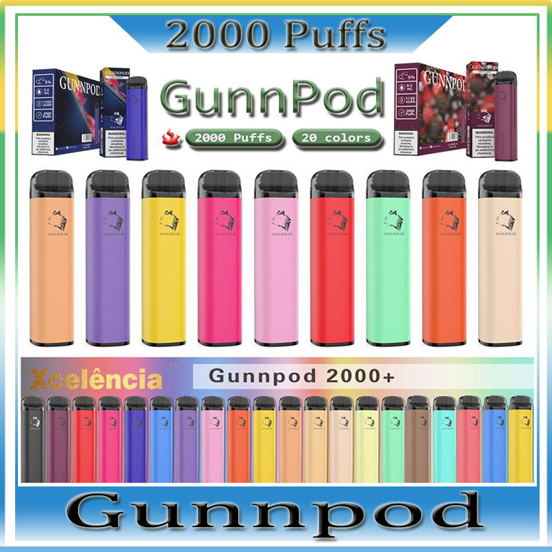 GUNNPOD 2000 Puffs Disposable Vape 1250mAh Battery E Cigarette Deivce 18350 8ml Vaporizer Starter Kit VS Elf Bar 20 Flavs Pen Pod PUFF Gunpod
GUNNPOD 2000 Puffs Disposable Vape 1250mAh Battery E Cigarette Deivce 18350 8ml Vaporizer Starter Kit VS Elf Bar 20 Flavs Pen Pod PUFF Gunpod