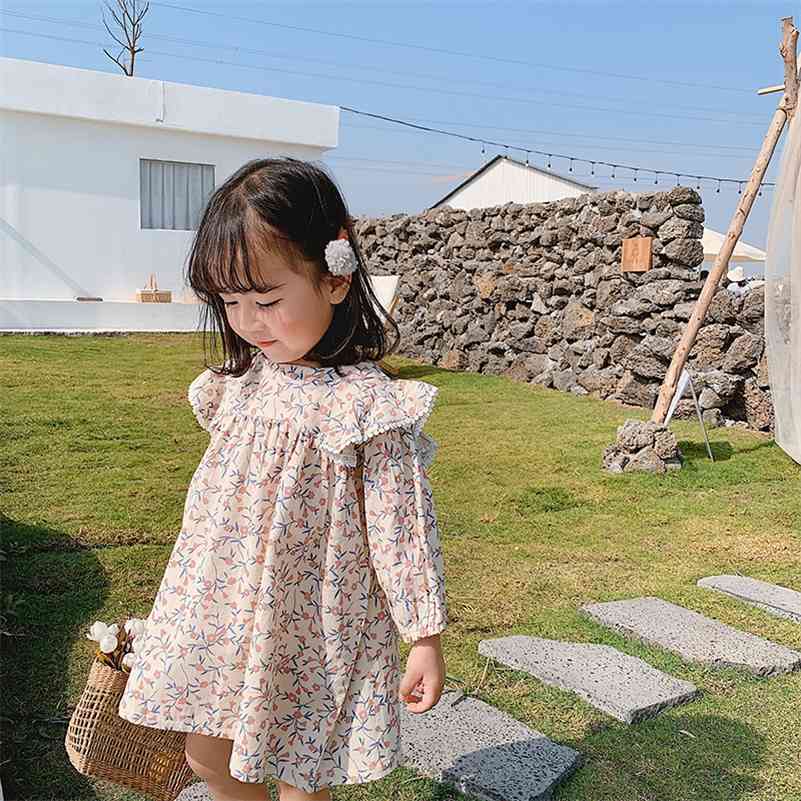 Spring baby girls fashion floral dresses kids cotton loose long sleeve cute princess dress 210708, Yellow flower
Spring baby girls fashion floral dresses kids cotton loose long sleeve cute princess dress 210708, Yellow flower