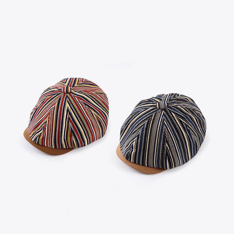 Berets Men Women Vintage Stripe Sboy Ivy Flat Cap Unisex Artist Painter Hat Retro Adjustable Beret, Red
Berets Men Women Vintage Stripe Sboy Ivy Flat Cap Unisex Artist Painter Hat Retro Adjustable Beret, Red