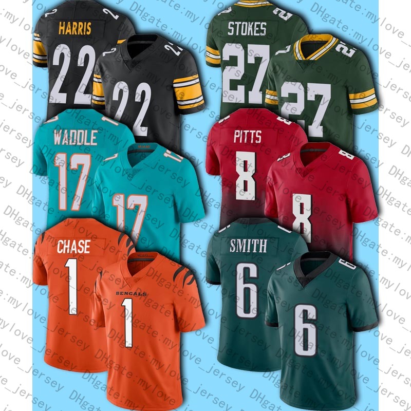 2021 Draft 6 DeVonta Smith Jersey 1 Ja'Marr Chase Jerseys 17 Jaylen Waddle 8 Kyle Pitts Jersey 22 Najee Harris Eric Stokes Football Jerseys
2021 Draft 6 DeVonta Smith Jersey 1 Ja'Marr Chase Jerseys 17 Jaylen Waddle 8 Kyle Pitts Jersey 22 Najee Harris Eric Stokes Football Jerseys