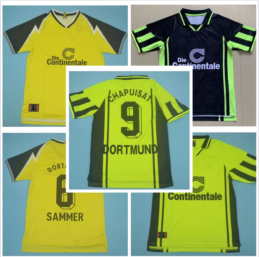 1995 1996 1997 retro soccer jersey HOME green yellow away black 95 96 97 classic Vintage football shirt Moller HERRLICH CHAPUISAT SAMMER, Black;yellow
1995 1996 1997 retro soccer jersey HOME green yellow away black 95 96 97 classic Vintage football shirt Moller HERRLICH CHAPUISAT SAMMER, Black;yellow