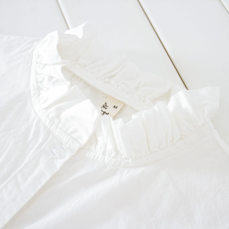 100% Cotton White Shirts Spring Korea Fashion Women Long Sleeve Loose Shirt All-matched Casual Blouse Ladies Tops D394 210512