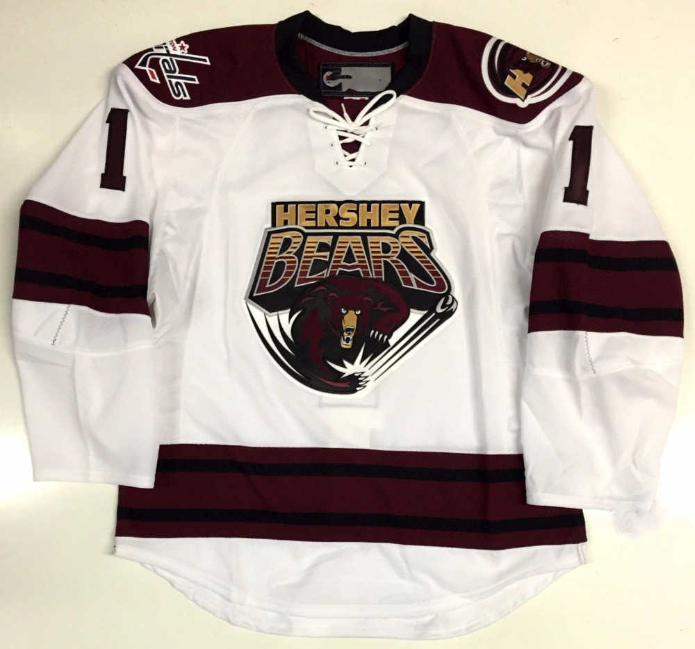 HERSHEY BEARS #1 BRADEN HOLTBY MEN'S Hockey Jersey Embroidery Stitched Customize any number and name, White
HERSHEY BEARS #1 BRADEN HOLTBY MEN'S Hockey Jersey Embroidery Stitched Customize any number and name, White