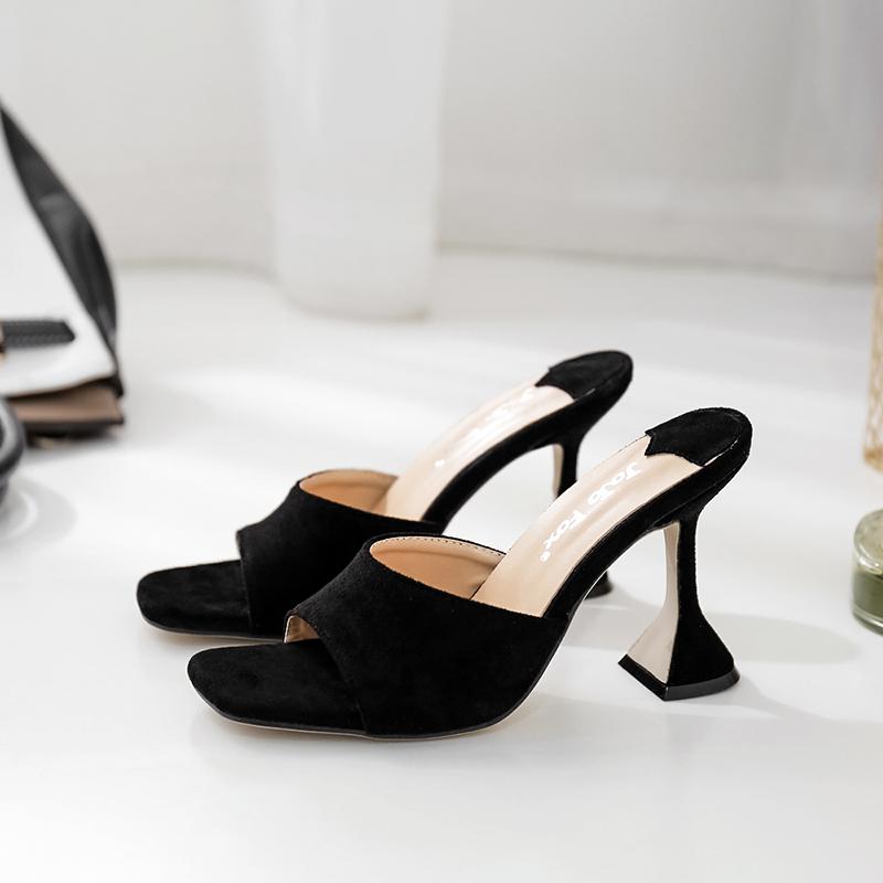 Dress Shoes Ladies Slippers High Heels Sandals Flip-Flops Square Toe Party Women, Black
Dress Shoes Ladies Slippers High Heels Sandals Flip-Flops Square Toe Party Women, Black