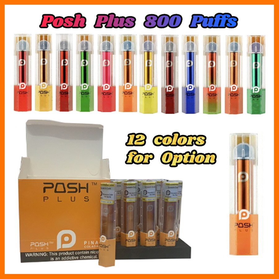 POSH PLUS Disposable Device Cigarettes Pen Kit 280mAh 2.0ml 500Puffs Pre-filled Cartridges Empty Vape Pods Starter Kits
POSH PLUS Disposable Device Cigarettes Pen Kit 280mAh 2.0ml 500Puffs Pre-filled Cartridges Empty Vape Pods Starter Kits
