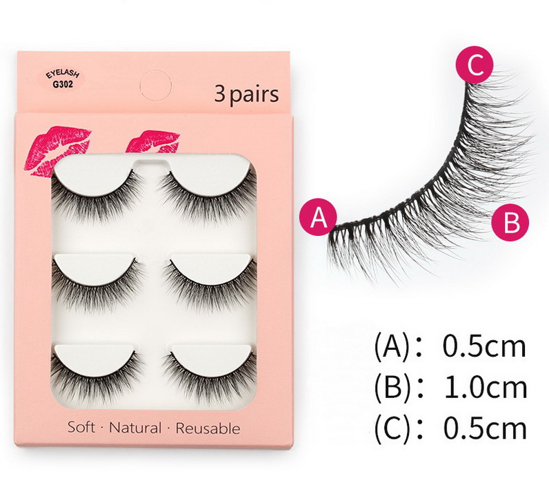 3D Eyelashe Fiber False 3 Pairs Eye Lash Packaging Soft Natural Reusable G300 Makeup Wholesale Thick Eyelash
3D Eyelashe Fiber False 3 Pairs Eye Lash Packaging Soft Natural Reusable G300 Makeup Wholesale Thick Eyelash