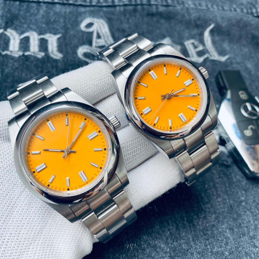New Version Men Women Couple Watch Solid Stainless Steel Automatic Watches Mechanical Movement Self-Winding Male Wristwatch 7 Color Causal Dress Clock Montre
New Version Men Women Couple Watch Solid Stainless Steel Automatic Watches Mechanical Movement Self-Winding Male Wristwatch 7 Color Causal Dress Clock Montre
