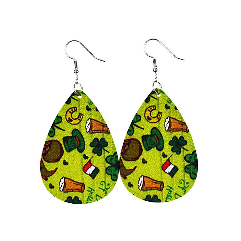Dangle & Chandelier Design Women Fashion ST. Patrick's Day Green Drop Shape Printing Earrings Ear Clothing Accessories
Dangle & Chandelier Design Women Fashion ST. Patrick's Day Green Drop Shape Printing Earrings Ear Clothing Accessories