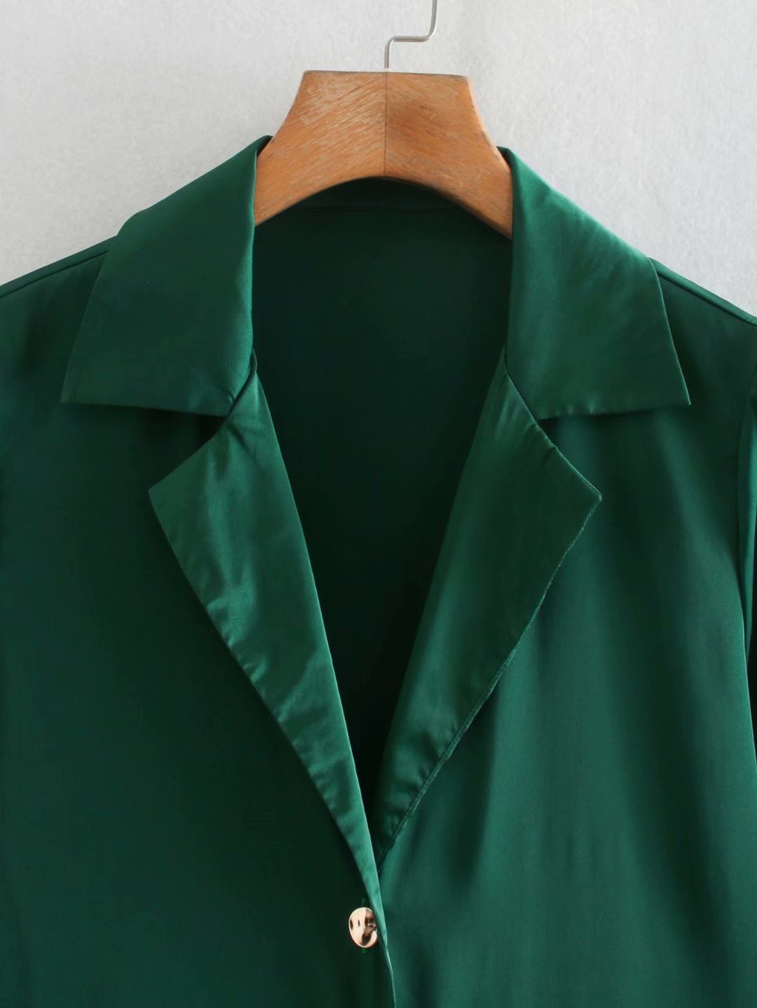SHENGPLLAE Shirt Dress Women's Spring Turn-down Collar Single Breasted Long Sleeve Satin Solid Color Female Dresses 5A724 210427