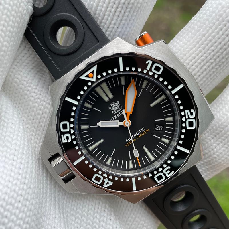 Wristwatches Steeldive SD1969 Proplof Upgraded V3 With Unfalling Crown Guard 1200m Waterproof NH35 Automatic Oversize Mens Dive Watch, 69v3-sk
Wristwatches Steeldive SD1969 Proplof Upgraded V3 With Unfalling Crown Guard 1200m Waterproof NH35 Automatic Oversize Mens Dive Watch, 69v3-sk