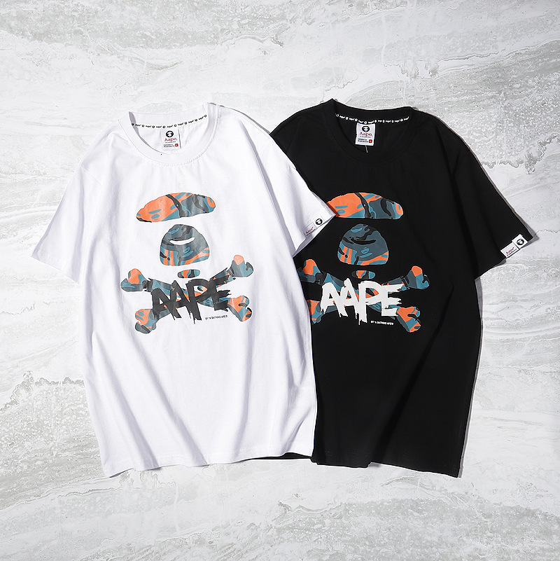 Chaopai 2021 summer chaopai ape head short sleeve T-shirt camouflage print Unisex print, White
Chaopai 2021 summer chaopai ape head short sleeve T-shirt camouflage print Unisex print, White