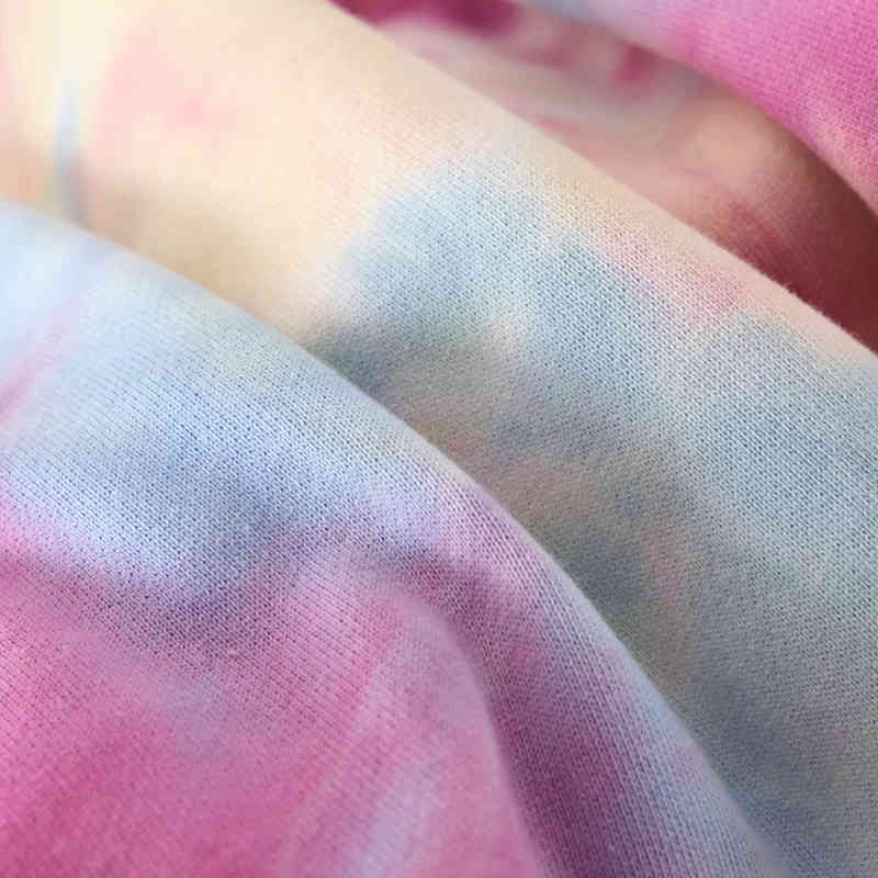 Streetwear Colorful Hoodies Women Batwing Long Sleeve Loose Hooded Sweatshirt Drawstring Irregular Short Hoodies Lady 210414