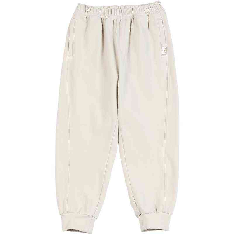 Hnne Autumn Winter 300g Shu Velveteen Fabric Sweatpants Children Comfortable Jogger Pants Unisex Boys Girls Kids Trousers 211103