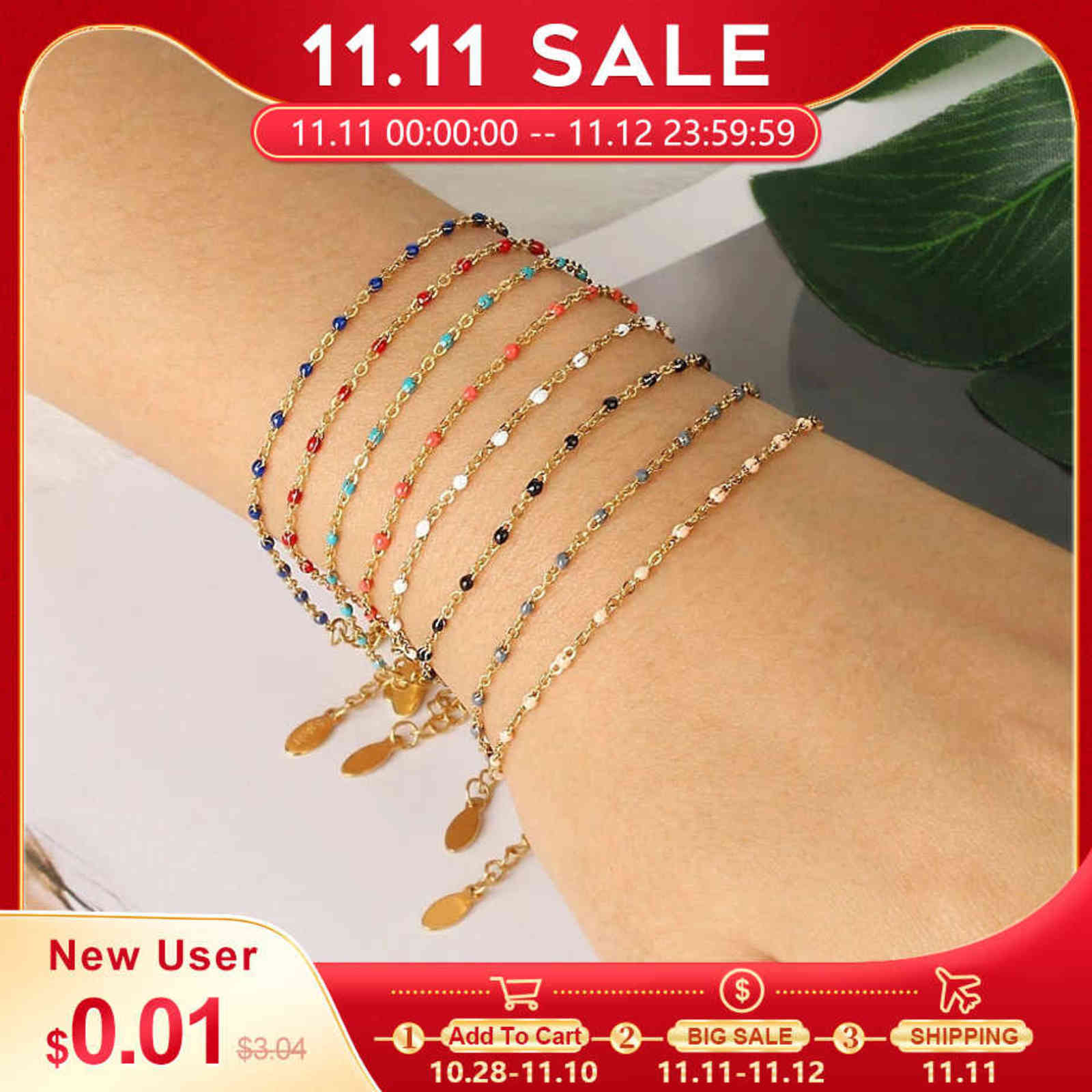Csja Luxury Stainless Steel Bracelets for Woman Golden Color Link Chain Beads Ladies Bracelet Femme 2021 Jewelry Pulseira S570
Csja Luxury Stainless Steel Bracelets for Woman Golden Color Link Chain Beads Ladies Bracelet Femme 2021 Jewelry Pulseira S570