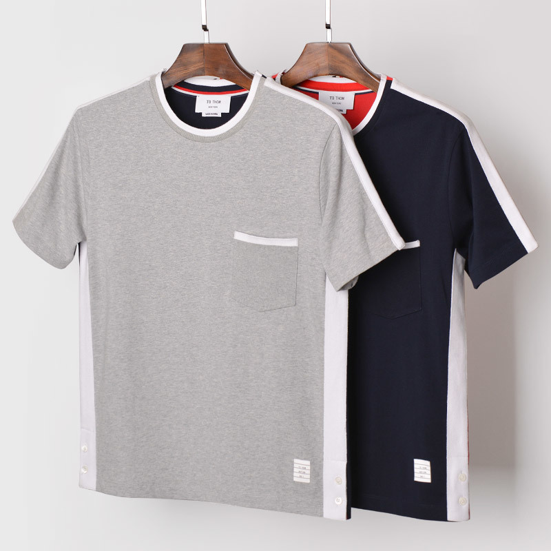 2021 Fashion Tb Brand T- Men Casual Slim Cotton Shirts Summer Short Sleeve Patchwork Panelled Personality Clothing, White;black
2021 Fashion Tb Brand T- Men Casual Slim Cotton Shirts Summer Short Sleeve Patchwork Panelled Personality Clothing, White;black