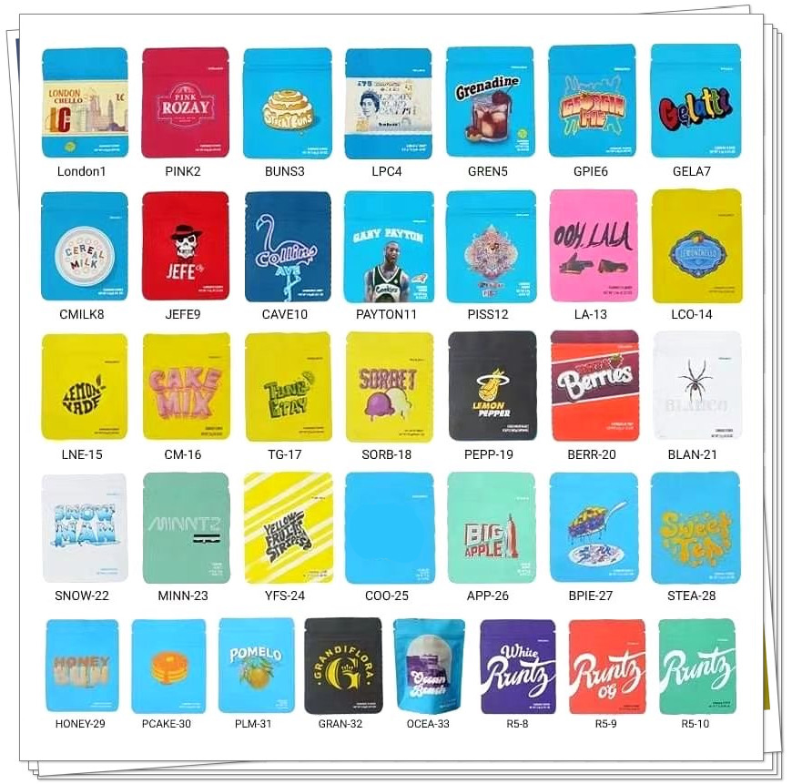 Dry Herb Vape Flower Packing Bags CHUCKLES BAG CALI PLUG Medibles Hashtag Blue Jungle Boys Runtz Mylar Zipper
Dry Herb Vape Flower Packing Bags CHUCKLES BAG CALI PLUG Medibles Hashtag Blue Jungle Boys Runtz Mylar Zipper