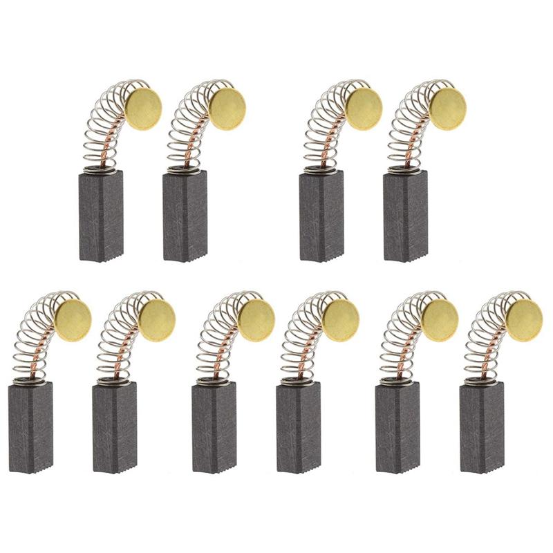 Watering Equipments 5 Pairs Motor Carbon Brushes 13mm X 8mm 5mm Universal Power Tool Replacement Parts For Angle Grinder Orbital Sander, Dark grey
Watering Equipments 5 Pairs Motor Carbon Brushes 13mm X 8mm 5mm Universal Power Tool Replacement Parts For Angle Grinder Orbital Sander, Dark grey