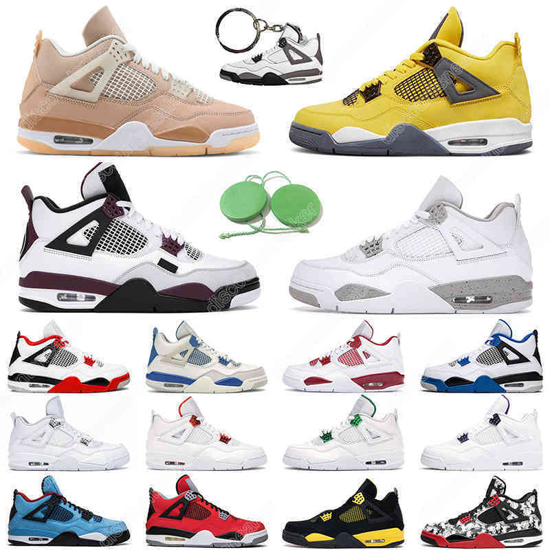 2023 5.5-13 Mens basketball shoes 4s 4 Purple Metallic fire red black cat white cement Desert Moss cool grey women men trainer sports sneakers, Loyal blue
2023 5.5-13 Mens basketball shoes 4s 4 Purple Metallic fire red black cat white cement Desert Moss cool grey women men trainer sports sneakers, Loyal blue