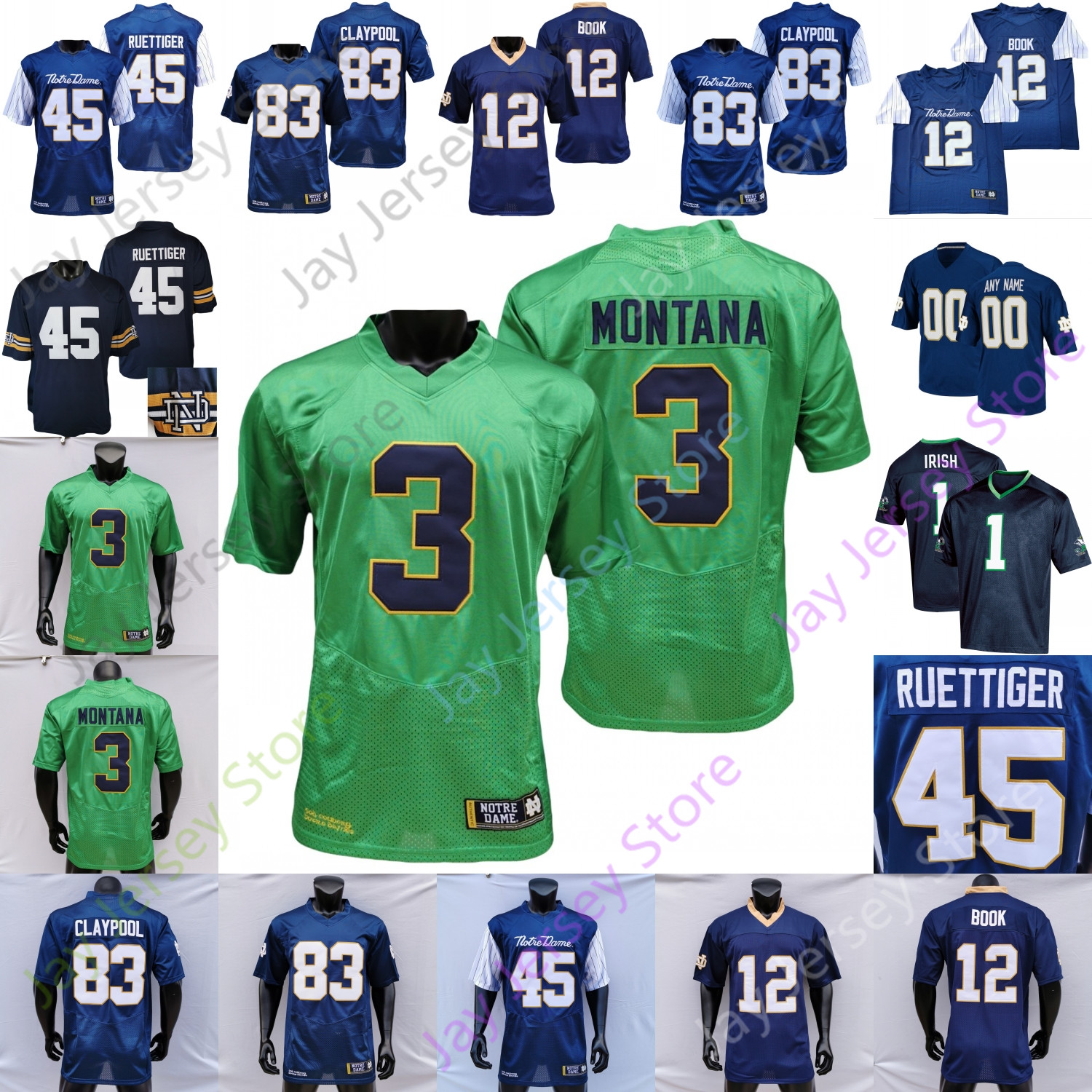 Fighting Irish Football Jersey NCAA College Joe Montana Rudy Ruettiger Claypool Williams Tyree Mayer Jack Coan Austin Jr. Isaiah Foskey Kyle Hamilton Clarence Lewis, Green ii
Fighting Irish Football Jersey NCAA College Joe Montana Rudy Ruettiger Claypool Williams Tyree Mayer Jack Coan Austin Jr. Isaiah Foskey Kyle Hamilton Clarence Lewis, Green ii