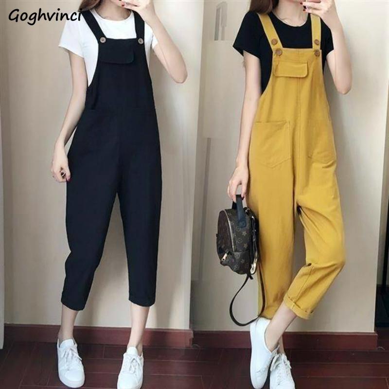 Women's Jumpsuits & Rompers Women Spring Ankle-length Suspenders All-match Solid Loose Large Size 4XL Womens Leisure Korean Style Stylish Ch, Black;white
Women's Jumpsuits & Rompers Women Spring Ankle-length Suspenders All-match Solid Loose Large Size 4XL Womens Leisure Korean Style Stylish Ch, Black;white