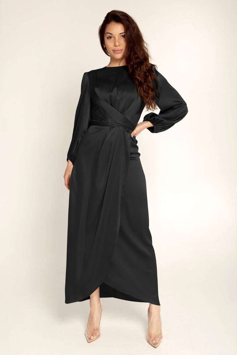 Loriya Soft Waist Dress, Dubai Satin Dress Lr386 Two Piece