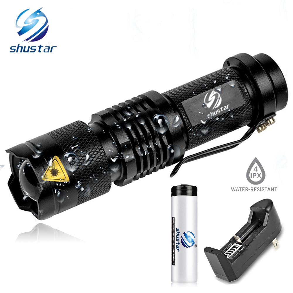 Mini LED Flashlight Waterproof LED Torch Adjustable Focus Flash Light Lamp use 14500 and 18650 battery For adventure camping
Mini LED Flashlight Waterproof LED Torch Adjustable Focus Flash Light Lamp use 14500 and 18650 battery For adventure camping