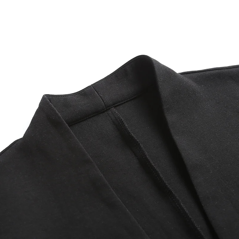 Spring Solid Women Open Stitch Blazer Without Buckles Elegant Open Stitch Cardigan OL Autumn Outwear Jacket Coat 210521