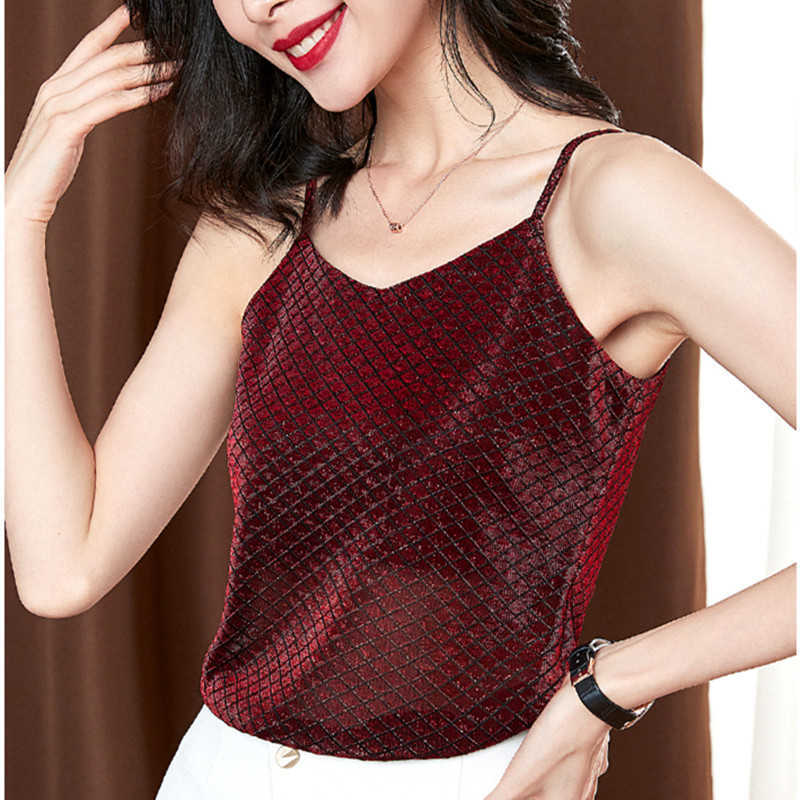 Korean Fashion Women Tops Knitted Vest Halter Woman Solid Plaid Camis Plus Size Sleeveless Tanks XXXL 210531