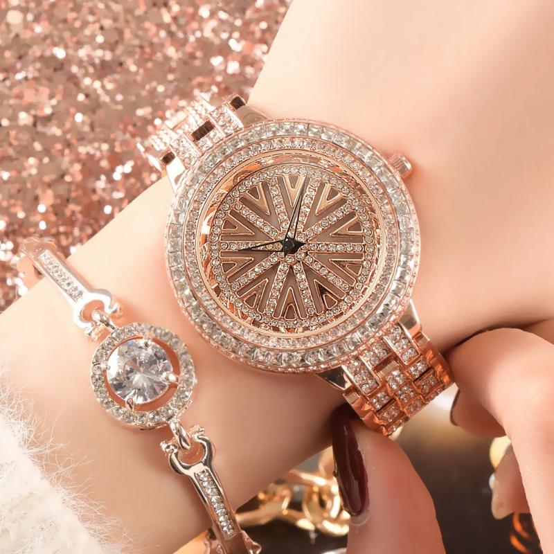 Rotating Dial Rhinestone Watches For Women Diamond Quartz Waterproof Ladies Elegant Wristwatch Clock Relogio Wristwatches, Silver
Rotating Dial Rhinestone Watches For Women Diamond Quartz Waterproof Ladies Elegant Wristwatch Clock Relogio Wristwatches, Silver