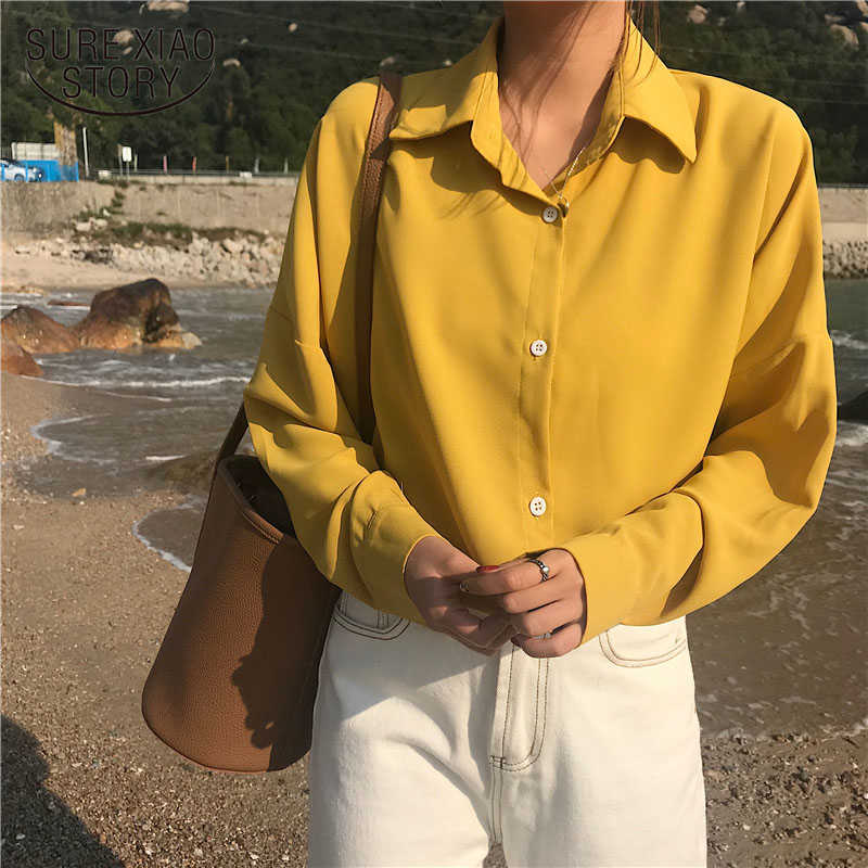 Summer Solid Multi Colors Lapel Single-breasted Elegant Casual Loose Wild Pink Tops Women's Blouse Feminine Blusa 9681 210527
Summer Solid Multi Colors Lapel Single-breasted Elegant Casual Loose Wild Pink Tops Women's Blouse Feminine Blusa 9681 210527