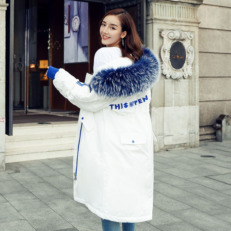 Arrival Korea Fashion Women Winter Jacket Padded Warm Coat Fur Collar Hooded Casual Parkas Thicken Coats D275 210512