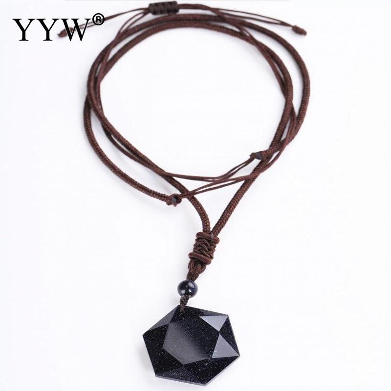 Pendant Necklaces Blue Goldstone Necklace For Women Men Natural Stone Charms Long Nylon Cord Adjustable Lucky Love Crystal Jewelry
Pendant Necklaces Blue Goldstone Necklace For Women Men Natural Stone Charms Long Nylon Cord Adjustable Lucky Love Crystal Jewelry