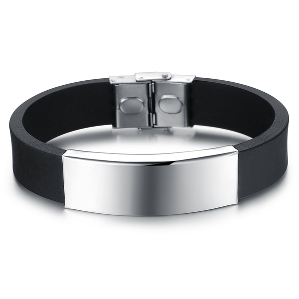 Opk Mens Sport Silicone Bangles Luxury Teen Black Stainless Steel Bracelet Fahion Jewelry Accessories 16mm Wide Ph867g Q0719
Opk Mens Sport Silicone Bangles Luxury Teen Black Stainless Steel Bracelet Fahion Jewelry Accessories 16mm Wide Ph867g Q0719